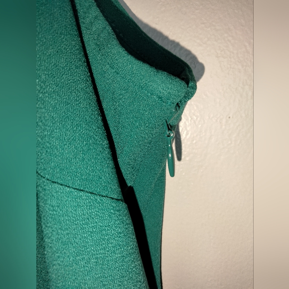 J. Jill (Size 2X) Green Stretch V-Neck Surplice Sleeveless Midi Dress (NEW-NWT) - Picture 6 of 16